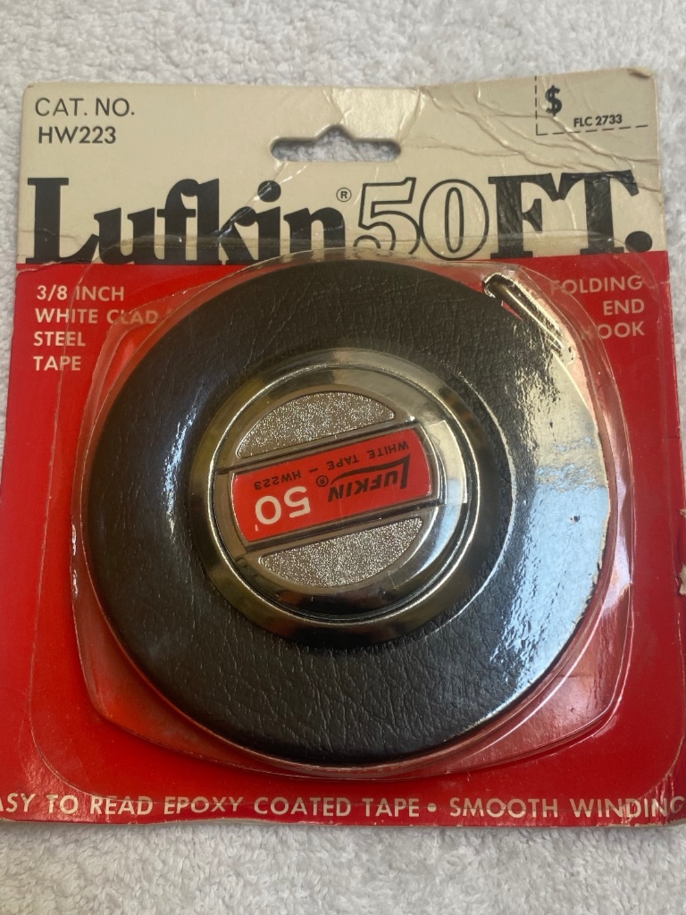 Lufkin 50 Foot Winding Tape Measure with End Hook.